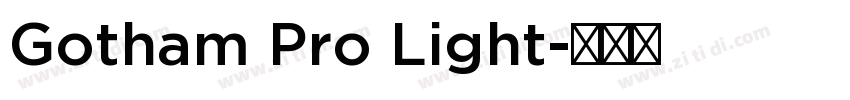Gotham Pro Light字体转换